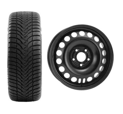 Roata completa Astra J 5x105 janta otel ALCAR 9247 6.5x16 + anvelopa Iarna Kumho WP51 WinterCraft 205/55 R16 91T + Senzor presiune ALCAR